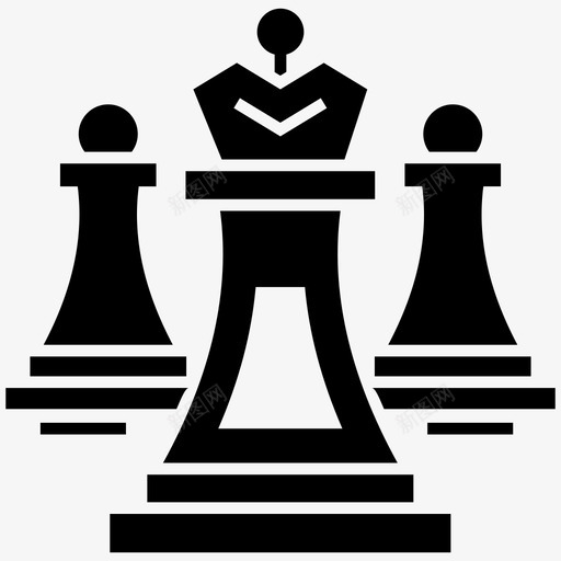 象棋棋子棋盘游戏计划图标svg_新图网 https://ixintu.com 棋盘 游戏计划 象棋棋子 足球足球字形图标包 运动策略