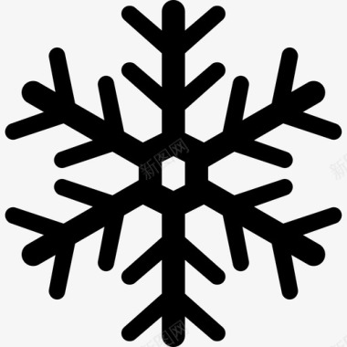 雪花天气155字形图标图标