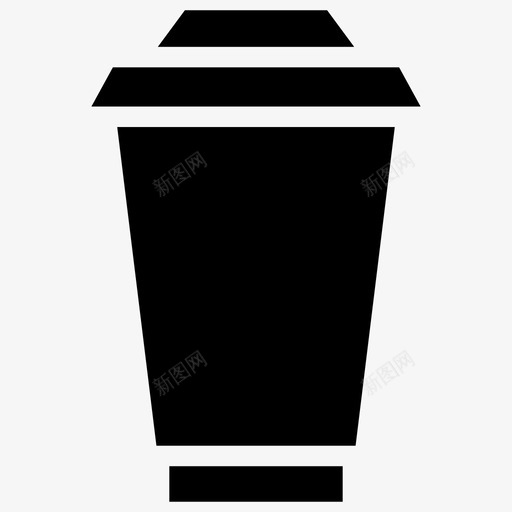 一次性杯子饮料容器咖啡杯图标svg_新图网 https://ixintu.com 一次性杯子 包装一次性餐具字形图标 咖啡杯 塑料杯 饮料容器