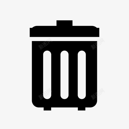 回收站清洁清洁工具图标svg_新图网 https://ixintu.com 删除 回收站 垃圾桶 浴缸 清洁 清洁工具