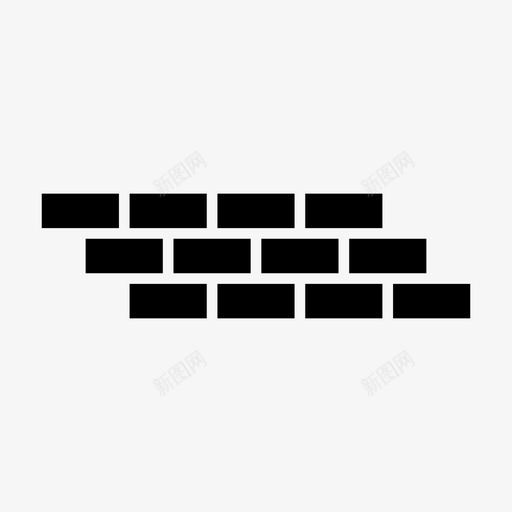 砖墙封锁防御图标svg_新图网 https://ixintu.com ios网络 保护 封锁 用户界面字形图标 砖墙 防御
