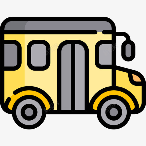 校车车辆和交通工具3种线颜色图标svg_新图网 https://ixintu.com 校车 线颜色 车辆和交通工具3种