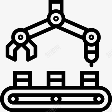 传送带大学6线性图标图标