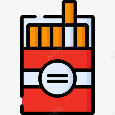 香烟20条线颜色图标图标
