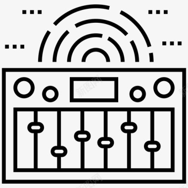 音乐均衡器调整后的声音音乐设置图标图标