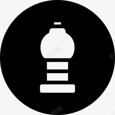 奶瓶水瓶杂货店圆形灌装图标图标