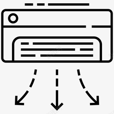 空调空调机组空压机图标图标
