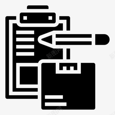 物流文档组织架构图标图标