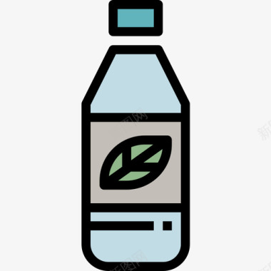 瓶生态133线性颜色图标图标