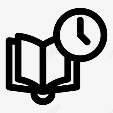 书和钟书时间图标图标
