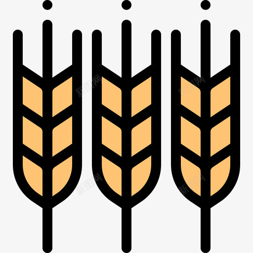 小麦啤酒节27直线型图标svg_新图网 https://ixintu.com 啤酒节27 小麦 直线型