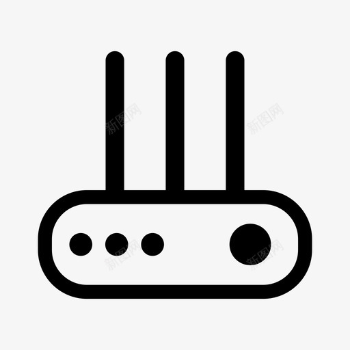 wifi路由器互联网无线路由器图标svg_新图网 https://ixintu.com wifi路由器 互联网 无线路由器