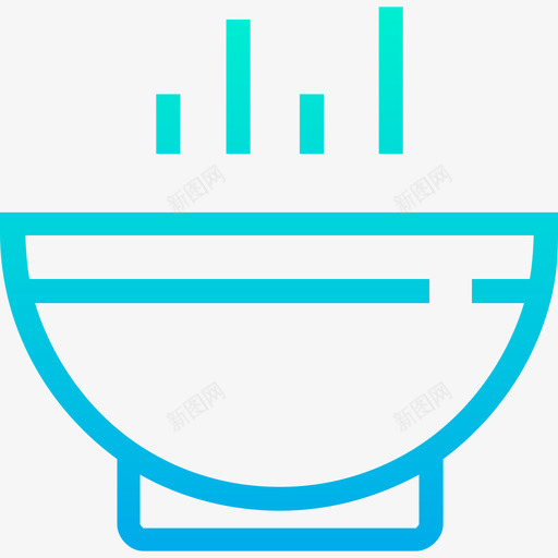 碗面包房35梯度图标svg_新图网 https://ixintu.com 梯度 碗 面包房35
