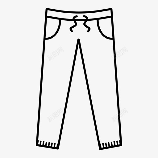 裤子冷的腿图标svg_新图网 https://ixintu.com 冬天 冬天的衣服 冬天的裤子 冷的 腿 裤子