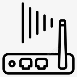 平面设计动车无线wifi路由器互联网网络图标高清图片