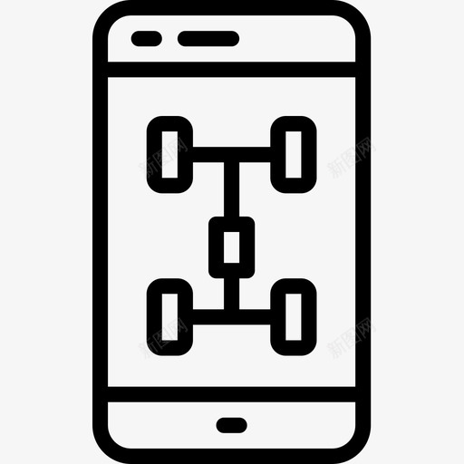 底盘汽车维修20直线型图标svg_新图网 https://ixintu.com 底盘 汽车维修20 直线型
