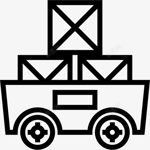 矿山运输厂直线图标svg_新图网 https://ixintu.com 直线 矿山 运输厂