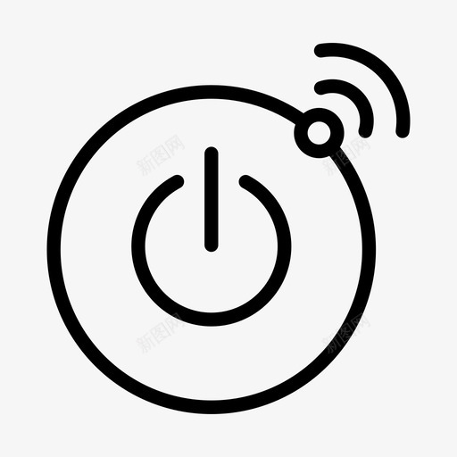 智能开关控制智能图标svg_新图网 https://ixintu.com 控制 智能 智能家居 智能开关 电源