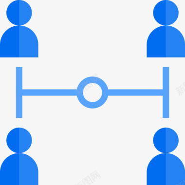 网络通讯互联网3平面图标图标