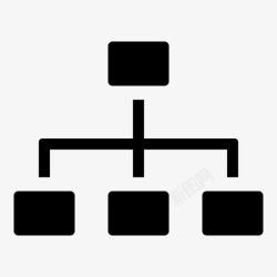 三层信息图表组织图表流程图图标高清图片