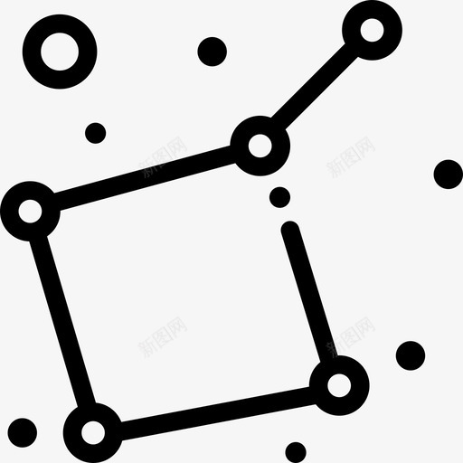 星座天文学北斗七星图标svg_新图网 https://ixintu.com 北斗七星 大熊座 天文学 太空 宇宙 星座 科学