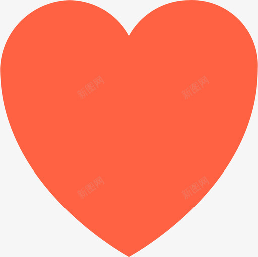 心脏基本5平坦图标svg_新图网 https://ixintu.com 基本5 平坦 心脏