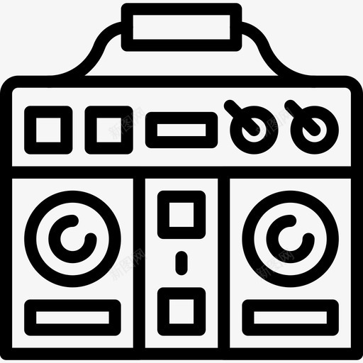 音箱音乐和乐器7线性图标svg_新图网 https://ixintu.com 线性 音乐和乐器7 音箱