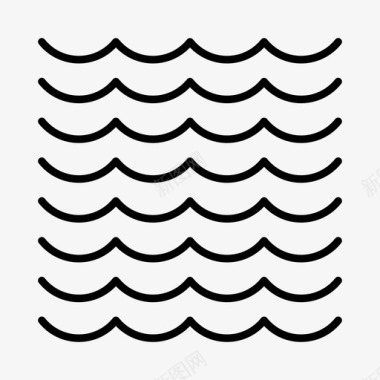 河流钓鱼湖泊图标图标