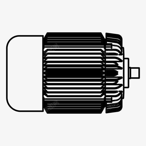 电动机发电机电力图标svg_新图网 https://ixintu.com 发电厂房 发电机 电力 电动机
