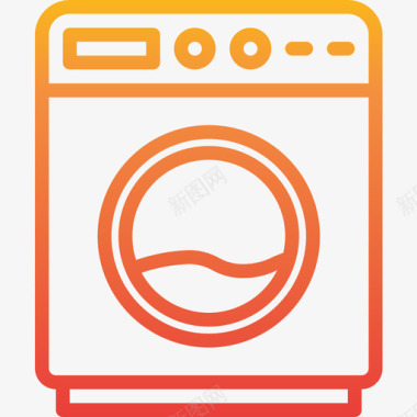 洗衣机电子装置5坡度图标图标
