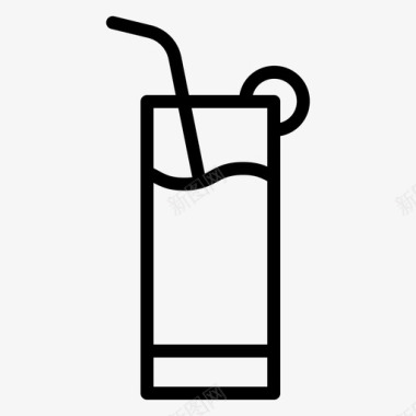 鸡尾酒酒精果汁图标图标