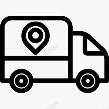 送货车购物119直线型图标图标