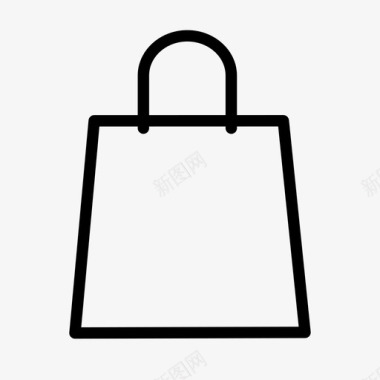 电子商务购物袋手提袋图标图标