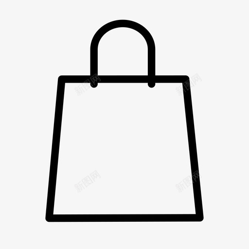电子商务购物袋手提袋图标svg_新图网 https://ixintu.com 手提袋 电子商务 购物袋