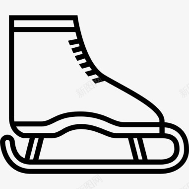 溜冰鞋运动型直线型图标图标