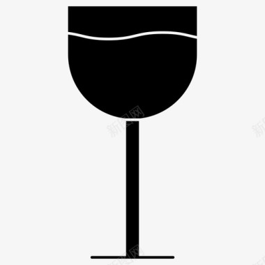 葡萄酒杯子玻璃杯图标图标