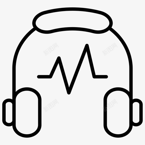 噪音消除耳机耳机听图标svg_新图网 https://ixintu.com 听 噪音消除 噪音消除耳机 耳机 音乐稀薄