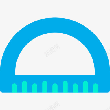量角器教育和学校3单位图标图标