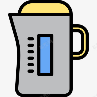 水壶家用电气设备2线性颜色图标图标
