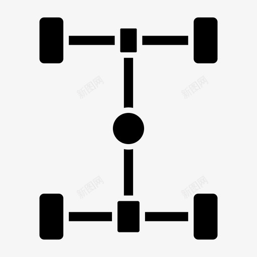 底盘汽车零部件图标svg_新图网 https://ixintu.com 底盘 汽车 车辆 运输 零部件