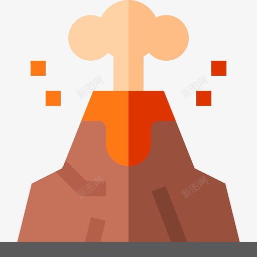 火山污染2平坦图标svg_新图网 https://ixintu.com 平坦 污染2 火山