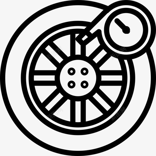 轮胎汽车修理3线性图标svg_新图网 https://ixintu.com 汽车修理3 线性 轮胎