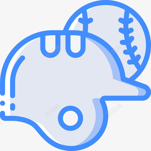 棒球体育和游戏5蓝色图标svg_新图网 https://ixintu.com 体育和游戏5 棒球 蓝色