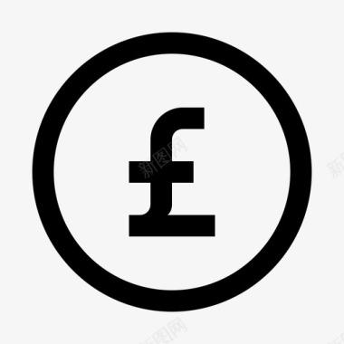 英镑硬币金融图标图标