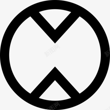 交通信号交通标志11线形图标图标