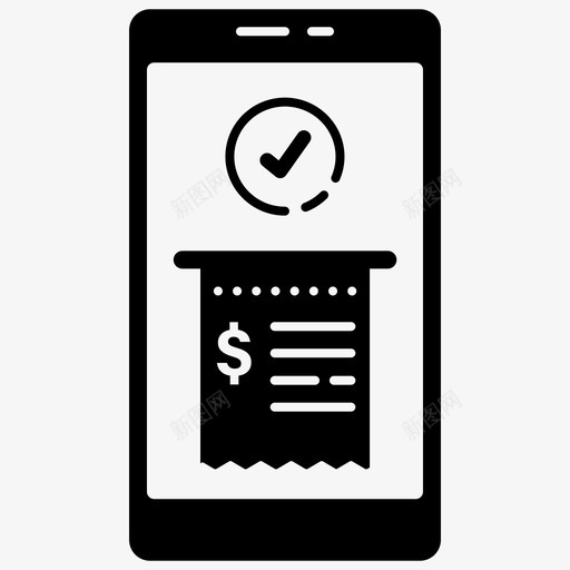 ereceipt电子钱包手机银行图标svg_新图网 https://ixintu.com ereceipt 在线学习 手机银行 支付 电子发票 电子钱包