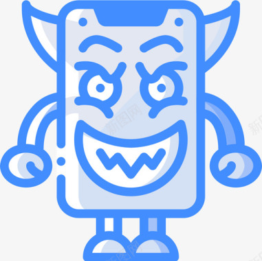 恶魔怪物4蓝色图标图标