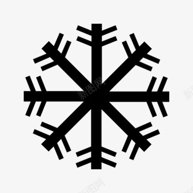 雪花圣诞节水晶图标图标