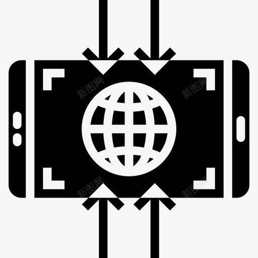 全球智能手机应用程序5填充图标svg_新图网 https://ixintu.com 全球 填充 智能手机应用程序5