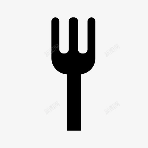 叉子家用电器餐具图标svg_新图网 https://ixintu.com 叉子 家用电器 工具 设备 餐具